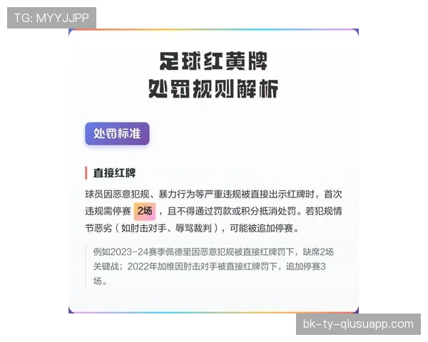 自动停赛规则到底怎么算？关键判罚细节一文拆解